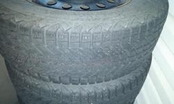 Full set of winter tires. Great condition. Mounted on rims. Only used a few seasons. Firestone winterforce p235/65r16
