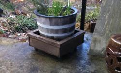 This is a great way to have the garden you deserve and located where you want it and move it when you want to! It is a garden barrel on a wooden platform with wheels. I have four of these and would like $45 each.