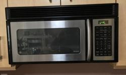 30" wide 1.6 cu. ft. Stainless Steel GE Over the Range Microwave with sensor cooking with defrost, popcorn and other specialty settings. It cqn replace a range hood fan with multiple its multiple speed fan and light. Also features 10 power levels as well