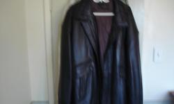 4XLT DARK BROWN BOMBER STYLE JACKET. I JUST DONT WEAR IT SINCE I LEFT COLD WEATHER CLIMATE. CAME FROM GEORGE RICHARDS BIG AND TALL. COST MORE THAN 500 NEW