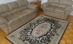 A 3 seating taupe sofa with matching 2 seating love seat in very good condition.
A carpet is included in the price, and everything goes together.
You can see everything in the images.
If interested please contact. Please call at the listed phone number,
