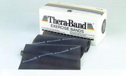 - Thera-Band exercise bands are ideal for building upper and lower body strength for fitness and rehabilitation.
- Thera-Band is a are low-cost, portable, and versatile resistance product.
- Band is black/charcoal in colour.
- Two bands available,