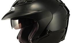 GM 67S - Solid
*Lightweight DOT approved Thermo-Plastic Alloy shell.
*Includes an installed short visor/peak and also a clear, single lens, pivoting shield in a deluxe soft bag right in the box. The removal and installation of the visor/peak and shield is
