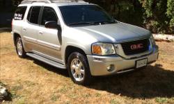 Make
GMC
Model
Envoy 4X4 SLE
Year
2004
Colour
Grey
Trans
Automatic
2004 GMC Envoy XL 4x4, 6 cylinder, 189,285 km. No accidents, Lady driven, garage kept and a regular maintainice sheldue of oil changes every 5000 KM. This SUV is exllent shape. Recent