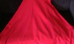 Beautiful red grad or bridesmaid dress, size 10 approx, a very slimming cut. Asking $70 OBO,