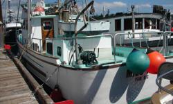Miss KC
$ 38,000.oo Reduced Must sell $30
Great Live aboard
Well maintain 42 foot Converted Commercial fishing Vessel
It was converted by an experience boat builder
42 foot wooden hull boat built by Albion Boat Works in 1972
Cabin and decks where