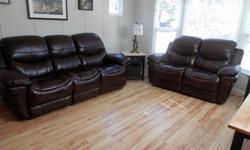 Brand new couch and loveseat with quality leather and space saving power recline. Paid over $5000.
Asking $3400
