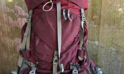 Women's Gregory Deva backpack. 60 litre, size small.