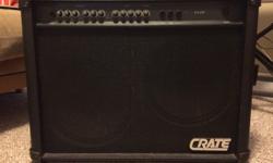 Like new! Featuring Twin Crate Custom L 12" speakers, 120 watts RMS, the GX212 is a powerhouse of tone. Perfect for professional and practicing musicians in the market for an amp that provides power and versatile tone without exception. Missing foot