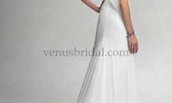 white size 16 halter style spring/summer wedding dress. never used.. four foot train,, very beatiful