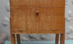 handmade wooden Sewing Cabinet with Handle, with one drawer and a top flip flap opening, this Sewing cabinet is one of a kind, (needs sanding and new Stain) selling it for $25 I take OFFERS
I'm Retiring * View seller's list > to see my vintage,