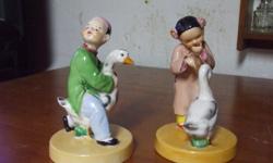 Very cute figurines.  In good condition other than a repair to one ducks neck.  Marked "Hand painted" on the bottom.    If interested call 613-542-1186   or reply here.  Be sure to check out my other ads.   Donna