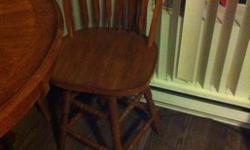 This dining table is in excellent condition and doesn't take up a lot of space, but sadly it's just too much for where I'm moving as we already have a table and chairs. The table is about 3.5 feet across and it's a little higher than other tables. The