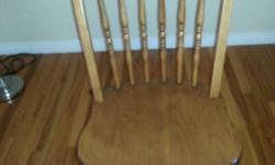 Adjustable Maple chair on rollders