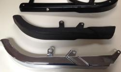 1) chrome softail guard in excellent condition $30
2) black softail guard in excellent condition $20 (sold)
3) black sporster right hand side $10