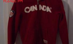 boys 10/12 Canada Olympic 2010 hooded sweatshirt.
Light wear, great condition
Asking $15.
Please message.