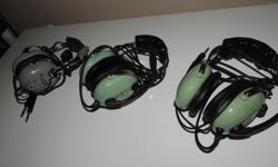 Two David Clark H10-20 noise attenuating headsets $185 each or $350 for both, one SoftComm C-40 headset $85, all in new condition. Also have an aluminum yoke mount for GPS or phone, and Jeppesen AvStar aviation calculator $20 each. Located in Nanoose Bay,