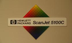 This is the HP ScanJet 5100C desktop color scanner. This scanner is literally in brand new condition. It was purchased brand new, set up for three months, sat for three months (never used) and then was packed up and put in a closet. This scanner comes