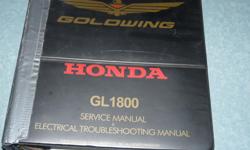 Honda Goldwing Service and Electrical Troubleshooting Manual
This is a $90 manual to buy new. I feel it is worth $50 to an interested GL1800 motorist. It has been used as you will see but it still has useful information in it for would be owners. It does
