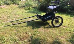 Ready to hitch your horse to. Used with Halflinger and Morgan horses.
Excellent condition.
Would be ideal for hackneys or ponies too.
Shaft length - 67 inches
Shaft width - 27 inches (inside measurement) at widest part, 21 inches at front.
Wheel diameter