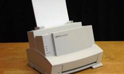 This is an older printer, but it still works very well and unlike many newer models, it prints instantaneously and has a very small footprint. I have just replaced the toner in it, so you will get at least 2000 pages of text out of it and replacement