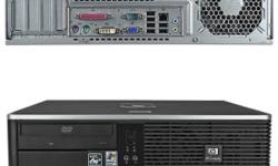 HP DC5750 SFF AMD Athlon 64 X2 Dual Core
 
Dual Core 2 GHz 1 MB L2 cache 2000 MHz front side bus
1 GB DDR2(2X512mb with 2 more slots available)
 
No Hard drive, Win XP Pro is present on the case
 
DVD/CDRW Combo
 
$70 Each or 4 for $250
 
keyboard/mouse