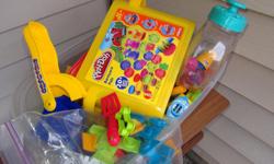 Play dough and other equipment to make whatever your heart desires. Hours and hours of fun