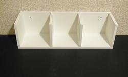 Ikea Wall Shelf Unit - White
- W25-1/4" x D7-1/2" x H7-1/2"
- used, in excellent condition, has some minor chips & scratches (see photos for condition). Assembled
- $30 firm
Different wall materials require different types of fasteners. Use fasteners