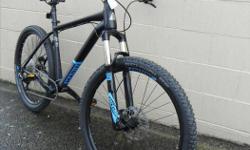 We currently have a 19inch Marin Indian Fire Trail 7 in stock at Island Cycle. The specs are as follows..
-19inch frame
-Rockshox Recon fork
-Nobby Nic tyres 27.5 x 2.25
-1 x 11 drivetrain
-Sram NX shifters
-Shimano hydraulic disc brakes
Feel free to come