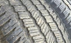 These tires are in good shape
original tread depth 11/32
2 tires have 7/32 tread 56%
the other 2 have 6/32 44% tread
Please call during business Hours
9:30 to 5pm Tuesday to Saturday
250 246 5443 , Please search RkTire Chemainus for location
thanks Rob.