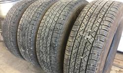 These tires are in great shape
They have 85% tread and are MUD and Snow Rated M+S
So there legal for the Malahat
Plus taxes. 250 246 5443 Shop Phone
TEXT 250 701 8335 text number only
Please call during business hours only
9:30 to 5pm Tuesday to Friday