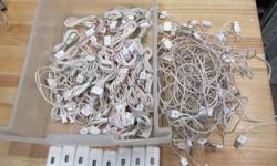 Approximately 65 (+/-) cables, plus eight FIREWIRE STYLE chargers. Two of the cables are FIREWIRE type, all are discoloured / dirty.  ALL ARE UNTESTED.... but the majority should be in working condition.
 
Make an offer!