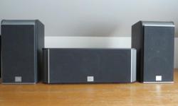 JBL ES Series speakers. 2 - ES20 Speakers and 1 - ES25C Speakers.