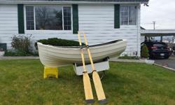 Excellent shape
SUPER light
Easy to carry and launch
Comes with oars and trailer