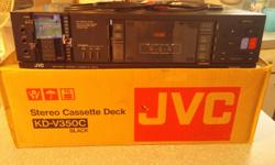 jvc stereo cassette deck, kd-v350c in excellent condition.