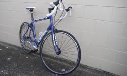 We currently have a KHS Flite 300 on consignment at Island Cycle in Parksville. Some of the specs are as follows...
-58cm frame.
-Shimano shift/brake levers.
-FSA headset.
-Tektro brakes
-Kenda Kontender 700 x 25c tyres.
-Shimano crankset.
-Shimano front,