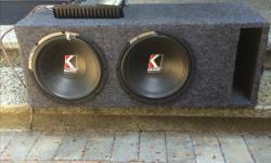 Dual 12" Kicker Impulse Subs and Rockford Fosgate p3002 Amp
Great condition, if you want bass this will provide.
$350 OBO