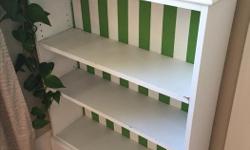 Super cute painted kids bookshelf. Adjustable shelves. 30 (w) x 38.35 (h) x 8.3/4 (d)