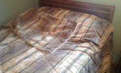 King size bed spread, bed skirt & 2 pillow shams 60 dollars or best offer