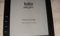 I'm selling my Kobo wifi eReader for $60 firm.  I barely use it, so it might as well go to someone who will get more use out of it.
It's in great condition and easy to use.
 
Connectivity; USB, Wifi
Color; Black
Device Size; 184mm x 120mm
Device depth;
