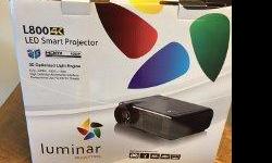 Brand new Smart Projector(Full HDMI - 1920x1080) 3D Optimized Light Engine. High Definition Multimedia interface. Professional Use for HDTV Theater. Comes with Digital Projector self lock screen. Moving. Must sell. Make an offer.