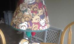 Childs bedroom lamp. The bear collection series