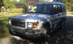 Make
Land Rover
Model
Discovery II
Year
2002
Colour
Silver
kms
201400
Trans
Automatic
2002 Discovery 2 SE, rebuilt 4.6L engine fitted just over a year ago, good condition no rust, daily driver, 7 seater, tan leather & heated seats.