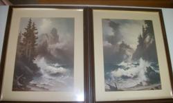 Large Landscape Storm pictures. 17.5" x 21.5". $5 each or both for $8