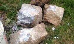 Five large rocks for free. You must pickup and lift if you'd like them. Located in Shawnigan Village