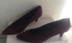 Beautiful plum colour pumps, size 8. Worn only ONCE!
Asking $40.