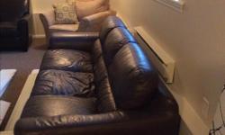 Brown Leather Couch originally bought from Costco. Very comfortable and in very good condition.
Pleas email for more pictures or information.
Thank you.