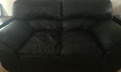 Leather loveseat for sale good condition . Comes from clean , pet free home 200 or best offer making room for our sectional