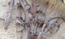 I have 7 rusty leg hold traps all are in working condition and are perfect to hang around the fire place
This ad was posted with the Kijiji Classifieds app.