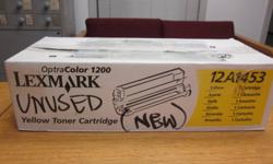 LEXMARK 12A1453 YELLOW LASER TONER CARTRIDGE-NEW
FOR LEXMARK OPTRA COLOR 1200 PRINTERS.    $35.00
 
604-7652865